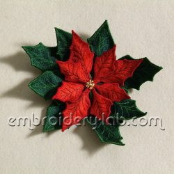 Poinsettia 0001 - machine embroidery designs - Embroidery Lab